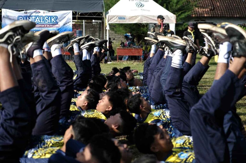 Jelang PKL, Murid Kelas XI SMK Models Dibekali Mental dan Disiplin lewat Bintalsik 2 siswa kelas XI SMK Models pada saat pelaksanaan bintalsik