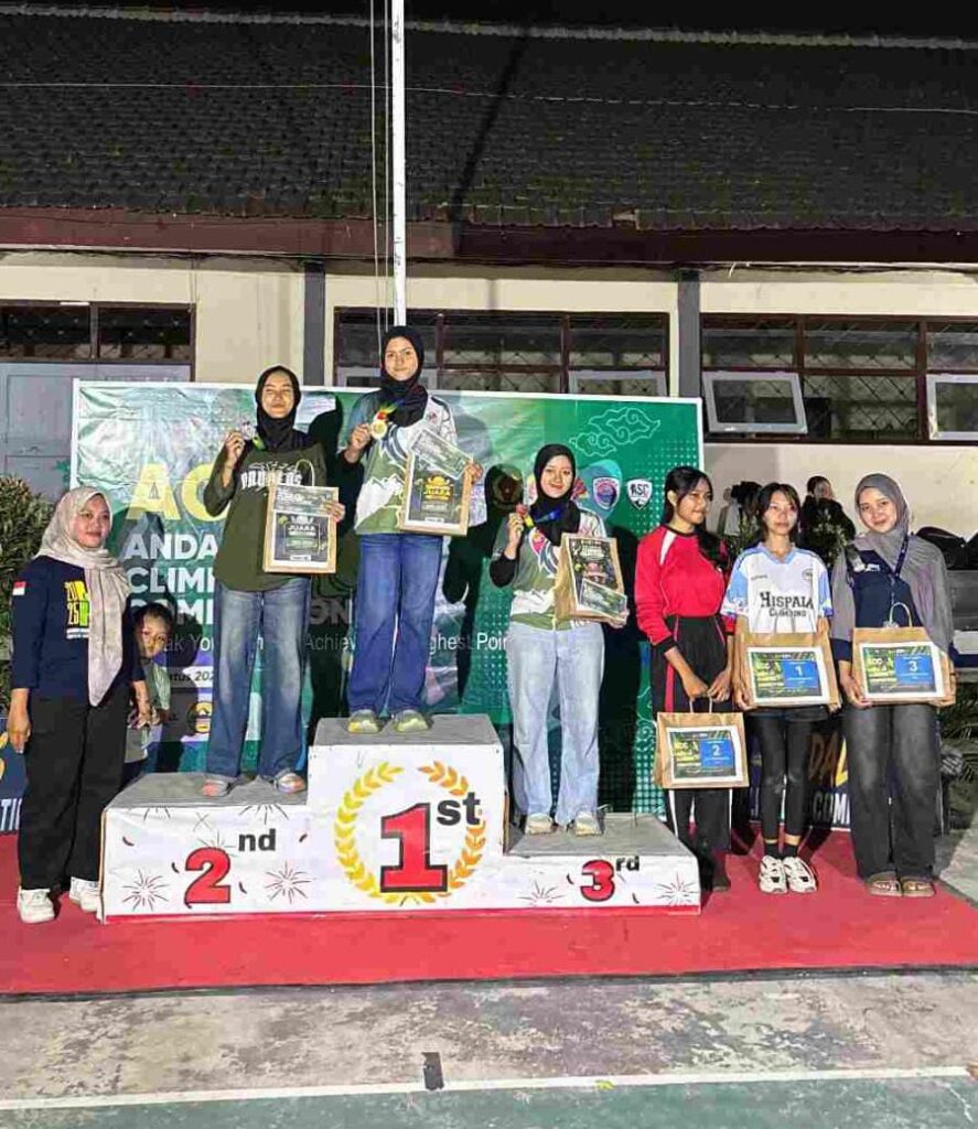 Dua Siswi SMK Models Ukir Prestasi di Andalas Climbing Competition Banyuwangi